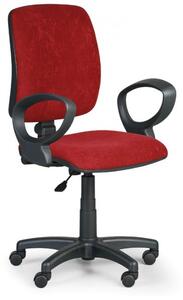 Pracovní židle Torino II područky D červená