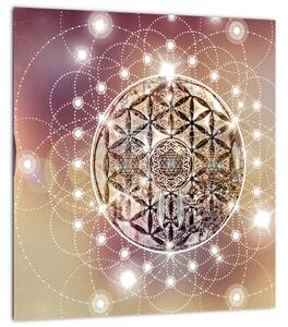 Obraz - Mandala s elementy (30x30 cm)