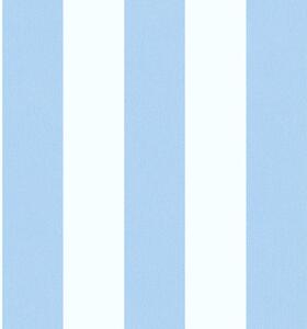 Vliesová tapeta na zeď Little Love 38148-5 | 0,53 x 10,05 m | bílá, modrá | A.S. Création