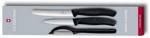 Černá sada nožů Swiss Classic s škrabkou Victorinox