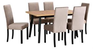 Drewmix jídelní židle ROMA 2 + dřevo: wenge, potahový materiál: látka