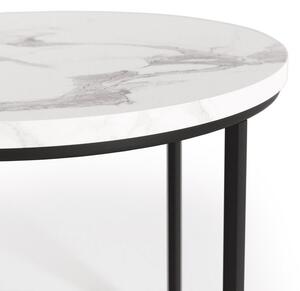 Konferenční stolek Oreo, bílá / černá