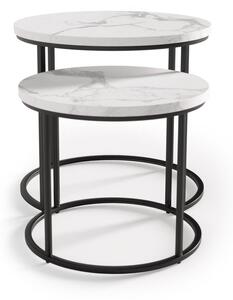 Konferenční stolek Oreo, bílá / černá