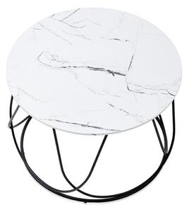 Konferenční stolek Nubira, bílá / černá