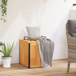 Zahradní box na podušky 45x45x45/53 cm masivní akácie a ocel