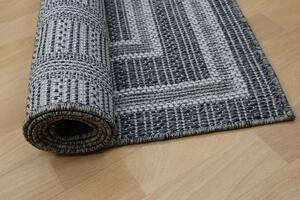 Ayyildiz, Moderní kusový koberec Yukon 5649Z Antracite Dark Grey | Černá Typ: 120x170 cm