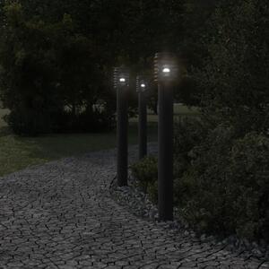 Venkovní stojací lampa černá 110 cm nerezová ocel