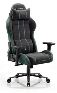 Látková herní židle černo-zelená Diablo X-One 2.0 Forest Green Normal