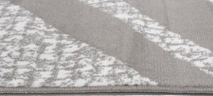 Chemex Kusový koberec Maya - pruhy 2 - šedý/bílý Rozměr koberce: 80x150 cm