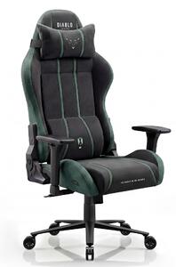 Látková herní židle černo-zelená Diablo X-One 2.0 Forest Green King