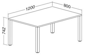 Stůl ProOffice B 80 x 120 cm