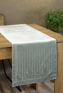 UBRUS ROYAL 3 35X220 CM STŘÍBRNÝ