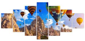 Obraz - Horkovzdušné balóny, Cappadocia, Turkey. (210x100 cm)