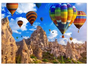 Obraz - Horkovzdušné balóny, Cappadocia, Turkey. (70x50 cm)