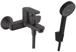 Sada vanová baterie Hansgrohe Vernis Blend 71440670, sprchová sada Hansgrohe Activera Select S 28052670