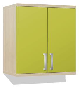 Koupelnová skříňka závěsná K38 barva skříňky: akát, barva dvířek: lemon lesk