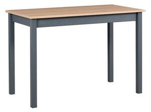 Jídelní stůl MAX 2 deska stolu bílá, nohy stolu grafit
