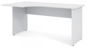 Ergonomický stůl Impress White 160 x 90 cm, levý / Bílá