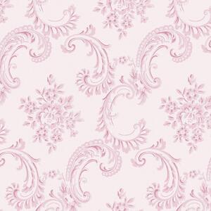 Vliesová tapeta na zeď, růžová, zámecká, ornamenty, 125113, Shabby Chic by Rachel Ashwell