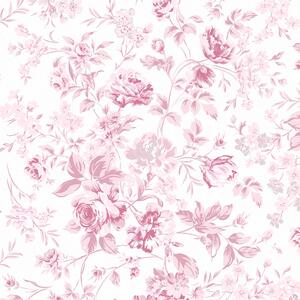 Vliesová tapeta na zeď, růžová, květiny, 125110, Shabby Chic by Rachel Ashwell