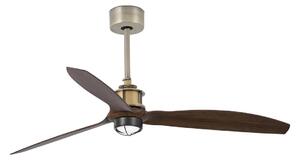 FARO 33398WT1N-LED Stm. vent. JUST FAN M 16W/230V pr. 128 cm hnědá/mosaz WT + DO
