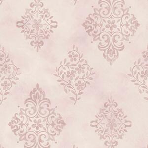 Vliesová tapeta na zeď, růžová, zámecká, ornamenty, 125136, Shabby Chic by Rachel Ashwell