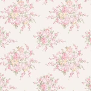 Vliesová tapeta na zeď, růžová, květiny, 125135, Shabby Chic by Rachel Ashwell