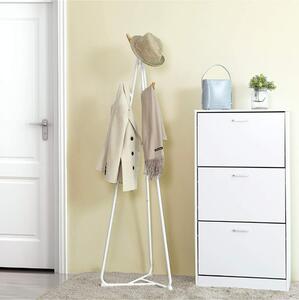 VASAGLE RCR15WY věšák na oblečení podlahový - bílá barva