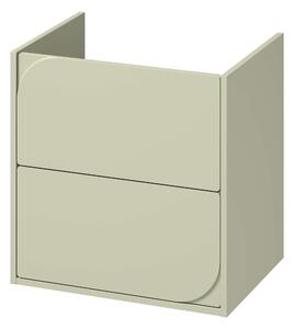 Cersanit Crea II skříňka 59.4x44.7x62.1 cm pod umyvadlo závěsná zelená S1058-030