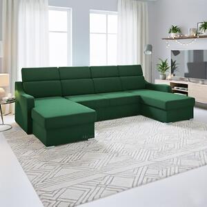 Sedací souprava MIKELI U | 158x301x158 cm | rozkládací + 2x úložný prostor | VÝBĚR TKANINY