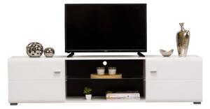 TV stolek Derfel - bílá/černá
