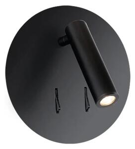 LED nástěnné svítidlo Faro černé