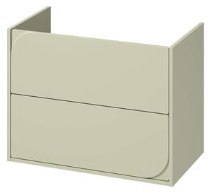 Cersanit Crea II skříňka 79.4x44.7x62.1 cm pod umyvadlo závěsná zelená S1058–031