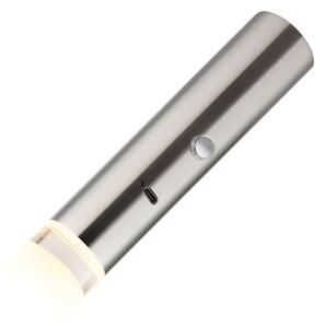 Globo 16060N - LED Stm dot nabíjecí svítidlo 2v1 PELO LED/2W/230/5V matný chrom