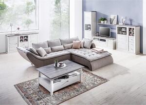 OBÝVACÍ STĚNA, šedá, bílá Hom`in - Kompletní obývací stěny