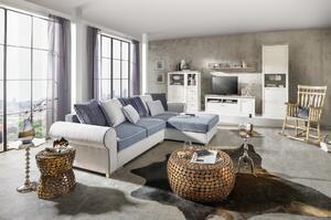 OBÝVACÍ STĚNA, šedá, bílá Hom`in - Kompletní obývací stěny