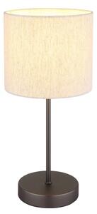 Globo 51540108 - Stolní lampa THEA 1xE27/25W/230V černá/béžová