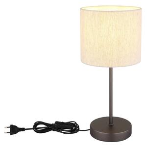 Globo 51540108 - Stolní lampa THEA 1xE27/25W/230V černá/béžová