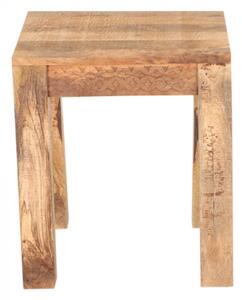 Odkládací stolek Manu 40x45x40 z mangového dřeva