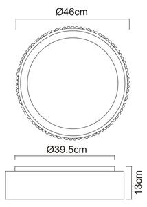 Globo 15924DW -LED Str svítidlo KEMP LED/45W/230V 2700/4000/6000K pr. 46 cm bílá