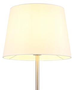 Globo 40100101 - Stojací lampa JORIS 1xE27/40W/230V bílá/matný chrom