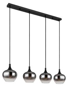Globo 15548-4H - Lustr na lanku MAXY 4xE27/40W/230V černá