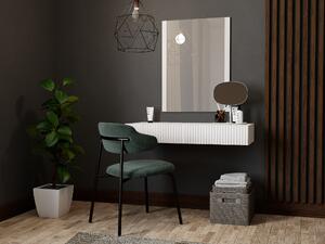 Drevko Závěsný toaletní stolek se zrcadlem Pafos - bílý