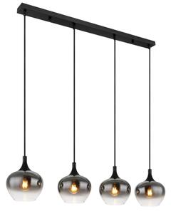 Globo 15548-4H - Lustr na lanku MAXY 4xE27/40W/230V černá
