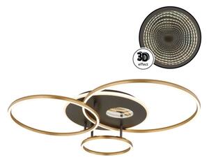 Globo 48466-54 - LED Stm stropní svítidlo INVERTINA 54W/230V 90x70 cm černá+DO