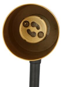 Nástěnná lampička TINA 1xGU10/15W/230V černá/zlatá