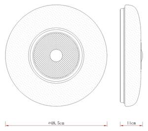Globo 48071-24 - LED Stropní svítidlo GRAHAM LED/36W/230V pr. 48,5 cm bílá