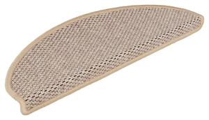 Samolepící nášlapy na schody vzhled sisal 15 ks 65x21x4 cm
