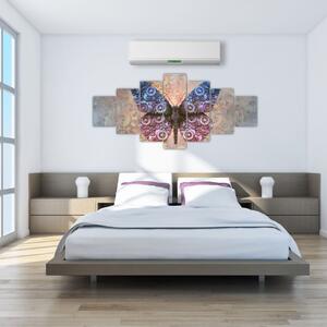 Obraz - Steampunk motýl (210x100 cm)