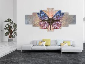 Obraz - Steampunk motýl (210x100 cm)